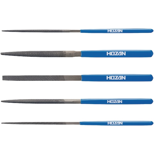 トラスコ中山 HOZAN 5本組ヤスリセット 810-7118(ご注文単位1セット)【直送品】