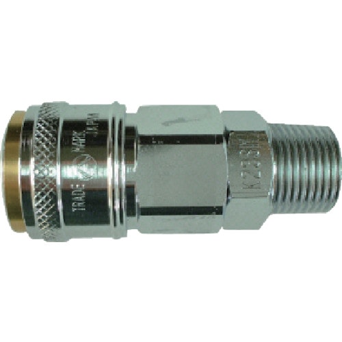 トラスコ中山 ハッコウ ワンタッチカップリングソケット R3/8オネジ(ご注文単位1個)【直送品】
