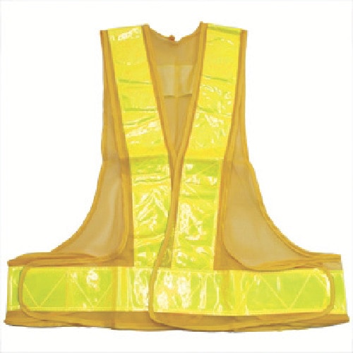 トラスコ中山 ミドリ安全 安全ベスト K-2V イエローXイエロー(ご注文単位1着)【直送品】