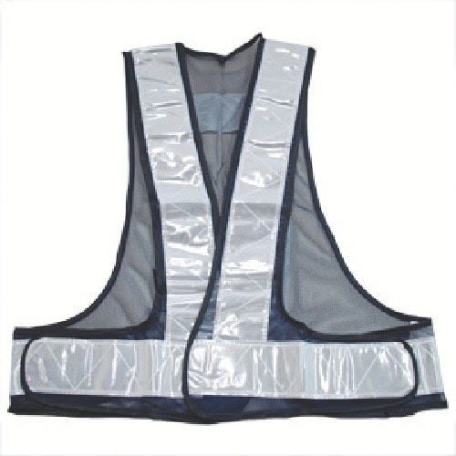 トラスコ中山 ミドリ安全 安全ベスト K-3V ネイビーXシルバー(ご注文単位1着)【直送品】