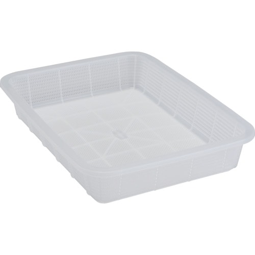 トラスコ中山 積水 角かご浅型 大 クリア(ご注文単位1個)【直送品】