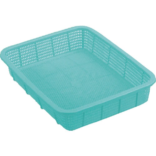 トラスコ中山 積水 角かご浅型 小 青(ご注文単位1個)【直送品】