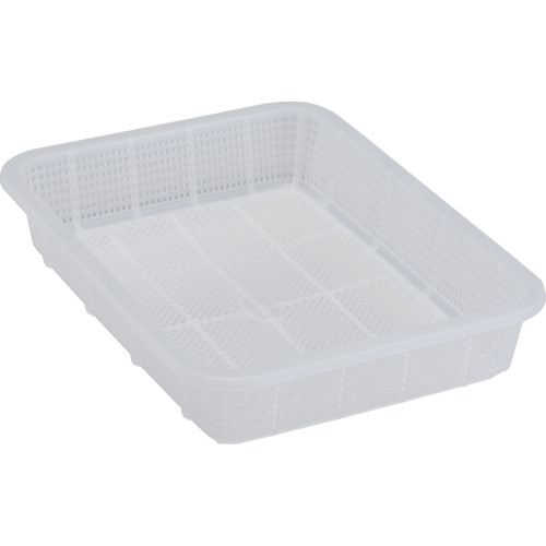 トラスコ中山 積水 角かご浅型 小 クリア(ご注文単位1個)【直送品】