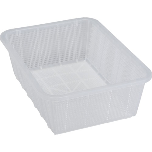 トラスコ中山 積水 角かご深型 中 クリア(ご注文単位1個)【直送品】