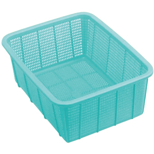 トラスコ中山 積水 角かご深型 小 青(ご注文単位1個)【直送品】