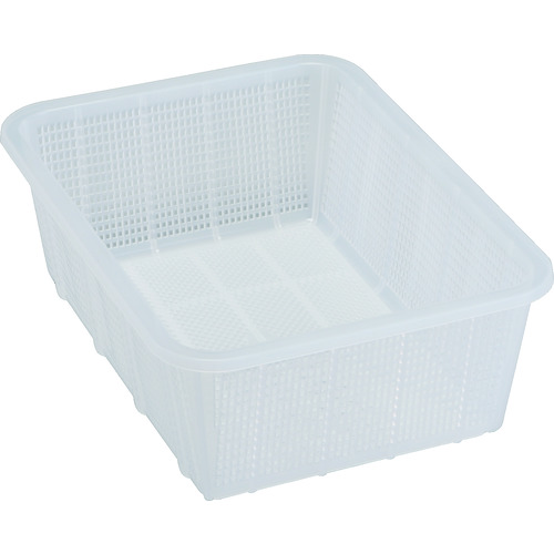 トラスコ中山 積水 角かご深型 小 クリア(ご注文単位1個)【直送品】