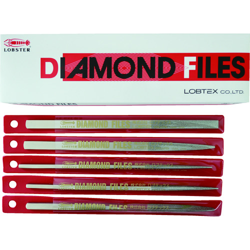 トラスコ中山 エビ ダイヤモンドヤスリ(鉄工用) 5本組 5種類セット(ご注文単位1セット)【直送品】