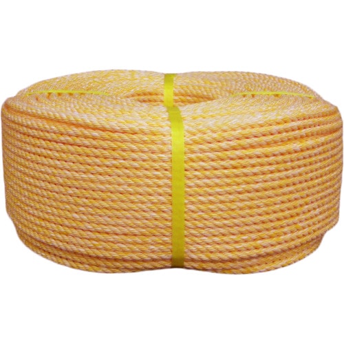 トラスコ中山 ユタカメイク ロープ KPロープ巻物 6φ×200m(ご注文単位1巻)【直送品】