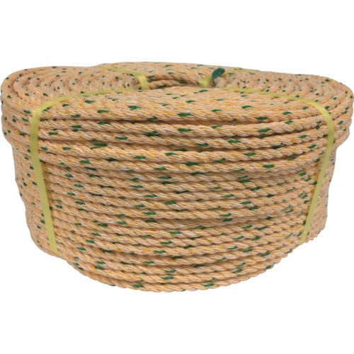 トラスコ中山 ユタカメイク ロープ KPロープ巻物 8φ×200m(ご注文単位1巻)【直送品】