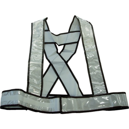 トラスコ中山 勝星 安全ベスト タスキ型シルバー(ご注文単位1着)【直送品】