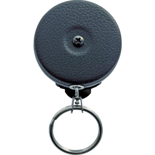 トラスコ中山 ダイケン ツールホルダ キーバック 黒カバー0.6mステンチェーン回転式ベルトクリップ(ご注文単位1個)【直送品】