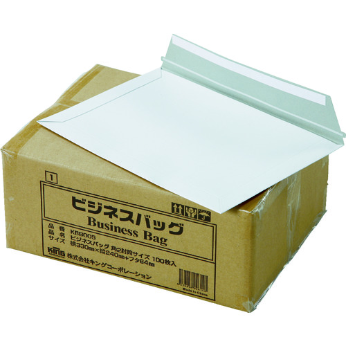 トラスコ中山 キングコーポ ビジネスバック 角2 (330×240) (100枚入)(ご注文単位1パック)【直送品】