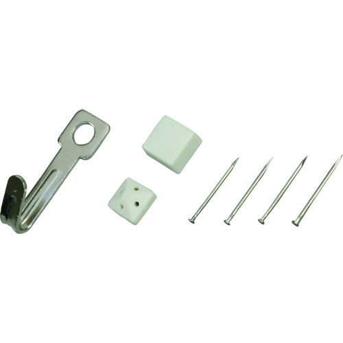 トラスコ中山 光 石膏ボード用フック ニッケルメッキお徳用(12個入)×:個 〇:PK(ご注文単位1パック)【直送品】