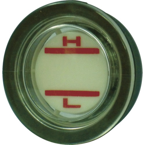 >トラスコ中山 協和 丸型打込式オイルゲージ KDM型 穴径50mm(ご注文単位1個)【直送品】