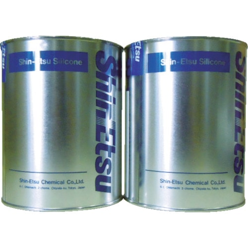 トラスコ中山 信越 速硬化型シリコーンパテ RTVパテ AB2kg(ご注文単位1セット)【直送品】