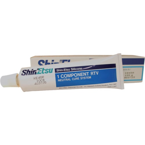 トラスコ中山 信越 一般電気用RTVゴム 100g レッド（ご注文単位1本）【直送品】