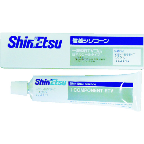 トラスコ中山 信越 シーリング 低分子シロキサン低減タイプ 100g 透明　492-1259（ご注文単位1本）【直送品】