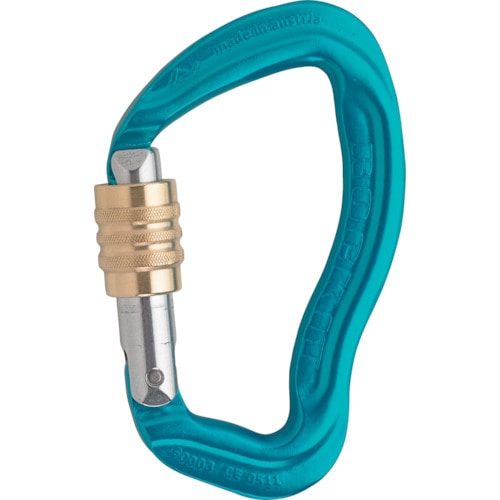 トラスコ中山 ALPIN カラビナ ROCKIT スクリューロック 線径12.5 ブルー(ご注文単位1個)【直送品】