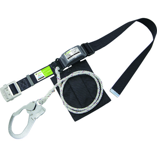 トラスコ中山 タイタン カルラック ロープ式 ブラック (墜落制止用器具)(ご注文単位1本)【直送品】
