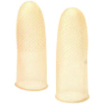 トラスコ中山 プラス 35967)指サック アメ色 L KM-103H 100個入(ご注文単位1箱)【直送品】