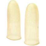 トラスコ中山 プラス 35949)指サック アメ色 M KM-302A 10個入(ご注文単位1パック)【直送品】