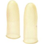 トラスコ中山 プラス 35948)指サック アメ色 L KM-303A 10個入(ご注文単位1パック)【直送品】