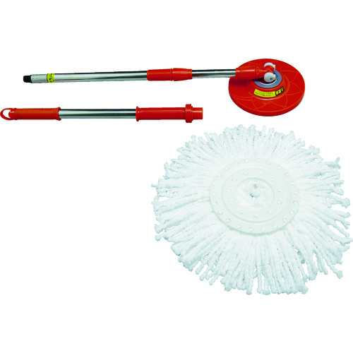 トラスコ中山 IRIS 536549 回転モップ専用モップ KMO-22 OR(ご注文単位1セット)【直送品】