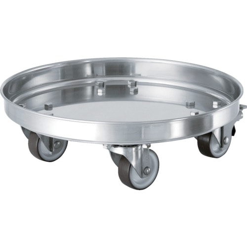 トラスコ中山 日東 タンク運搬用ステンレス台車 SUSウレタン車 適用サイズ43(ご注文単位1台)【直送品】