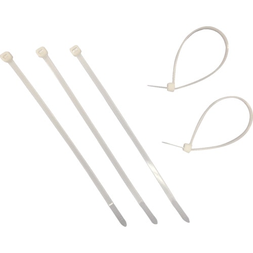 トラスコ中山 ユタカメイク 結束タイ ケーブルタイ30入 4.3mm×190mm ホワイト（ご注文単位1袋）【直送品】