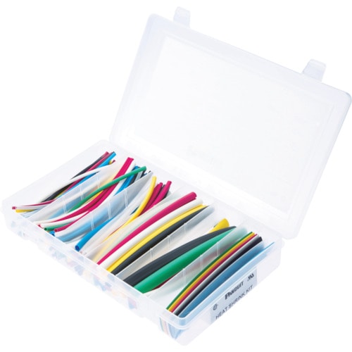 トラスコ中山 パンドウイット 熱収縮チューブ キットボックス サイズコンビネーション カラー(ご注文単位1セット)【直送品】