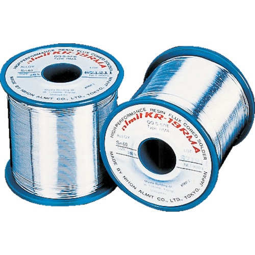 トラスコ中山 アルミット 鉛入りやに入りはんだ KR-19 RMA 0.65mm(ご注文単位1巻)【直送品】