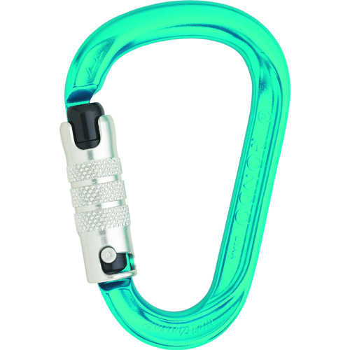 トラスコ中山 ALPIN カラビナ HMS ROUND 3点オートロック 線径14.0mmX114 ブルー(ご注文単位1個)【直送品】