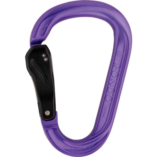 トラスコ中山 ALPIN カラビナ HMS ROUND スライドオートロックカラビナ パープル(ご注文単位1個)【直送品】