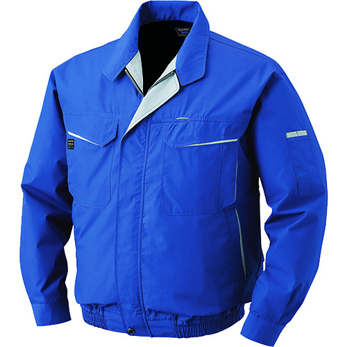 トラスコ中山 空調服 綿・ポリ混紡ワークウェアのみ ブルー M(ご注文単位1着)【直送品】