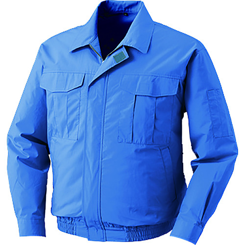 トラスコ中山 空調服 冷却上着 綿薄手ワーク空調服 KU90550 ウエアのみ ライトブルー 5L(ご注文単位1着)【直送品】