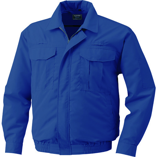 トラスコ中山 空調服 綿薄手フルハーネス仕様ウエアのみ ダークブルー 4L(ご注文単位1着)【直送品】