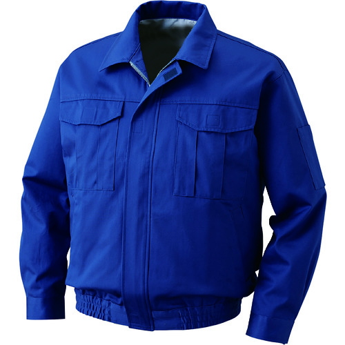 トラスコ中山 空調服 裏地式綿厚手ワーク空調服 ウェアのみ ダークブルー M(ご注文単位1着)【直送品】