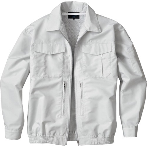 トラスコ中山 空調服 スペーサー一体型空調服 シルバー 5L(ご注文単位1着)【直送品】