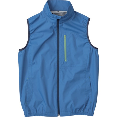 トラスコ中山 空調服 遮熱タチエリ空調ベスト ブルー LL(ご注文単位1着)【直送品】