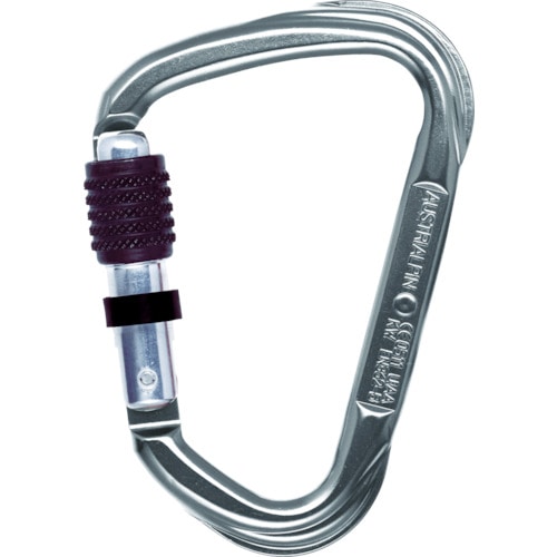 トラスコ中山 ALPIN カラビナ 2800 EVO スクリューロック 線径14.0 シルバー(ご注文単位1個)【直送品】