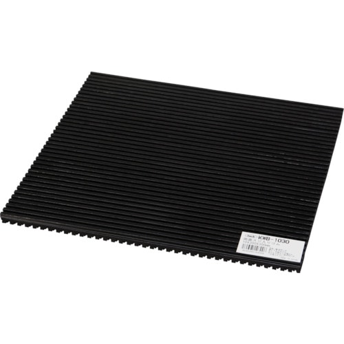 トラスコ中山 光 両面スジ入りゴム300mm角×10mm(ご注文単位1枚)【直送品】