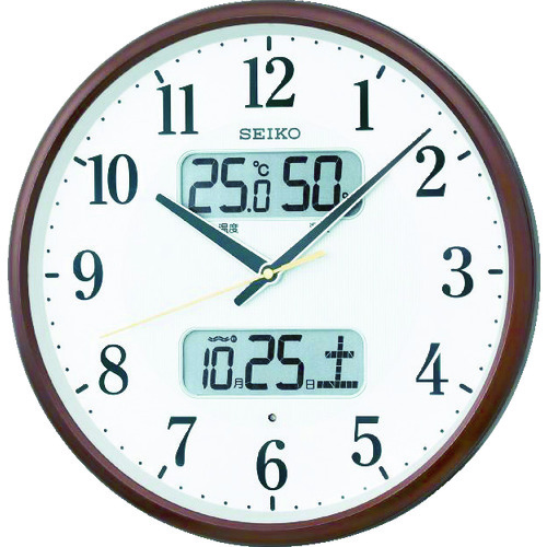 トラスコ中山 SEIKO 電波掛時計 P枠　492-2204（ご注文単位1個）【直送品】