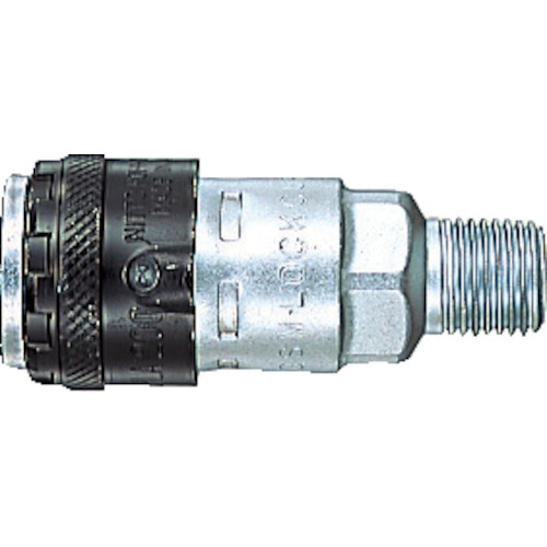 トラスコ中山 日東 ロックカプラ200(めねじ取付用ソケット) 相手側取付サイズRc3/8(78574)(ご注文単位1個)【直送品】