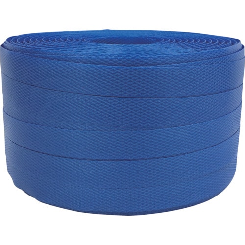 トラスコ中山 ユタカメイク 梱包用品 PPバンド 15.5mm×200m ブルー（ご注文単位1巻）【直送品】