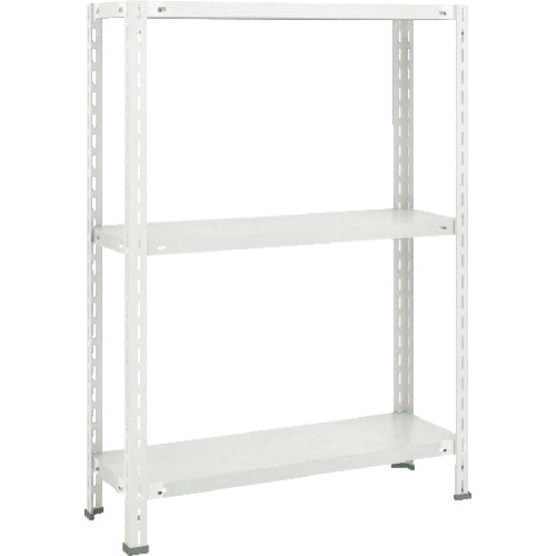 トラスコ中山 TRUSCO スチールラック 軽量棚 中棚ボルトレス型 875X300X1200 3段 ネオグレー（ご注文単位1台）【直送品】