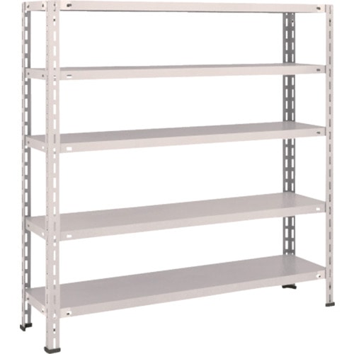 トラスコ中山 TRUSCO スチールラック 軽量棚 中棚ボルトレス型1200X300X1200 5段 ネオグレー(ご注文単位1台)【直送品】
