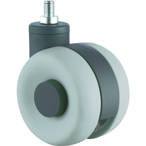 トラスコ中山 SAMSONG デザイン双輪キャスター「Laia」 ネジ 自在 75mm(ご注文単位1個)【直送品】