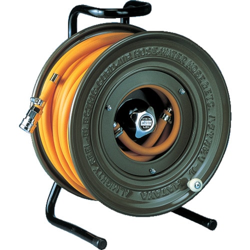 トラスコ中山 ハタヤ エアーリール 20m 内径φ8.5 塩化ビニール製5/16ホース(ご注文単位1台)【直送品】