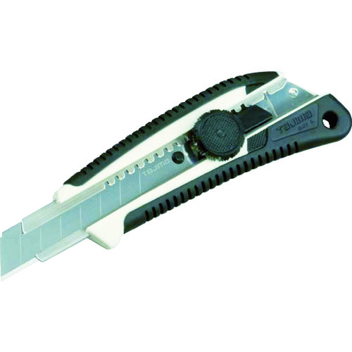 トラスコ中山 タジマ カッターナイフ ネジプロ グリーL ホワイト クリアケース入(ご注文単位1個)【直送品】