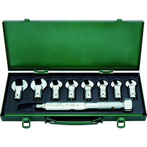 トラスコ中山 ASH トルクレンチスパナヘッドセット LC045N+8-19mm(ご注文単位1セット)【直送品】